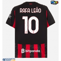 Moški Nogometni dresi AC Milan Rafael Leao #10 Domači 2025-26 Kratek Rokav
